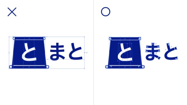 文字や線を含むデザインについて