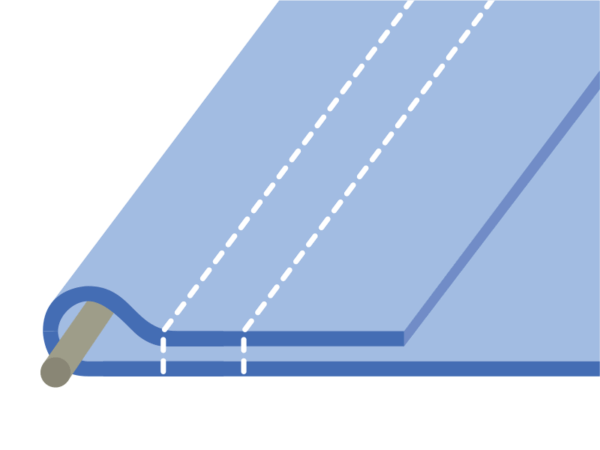 周囲ロープ入り縫製のイメージ写真